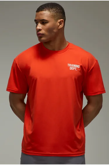 Training Dept Performance Oversized T-shirt - orange