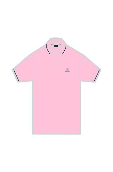 Heritage H Tipped Polo Pink