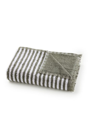 Arzon Striped 100% Cotton Terry Towel