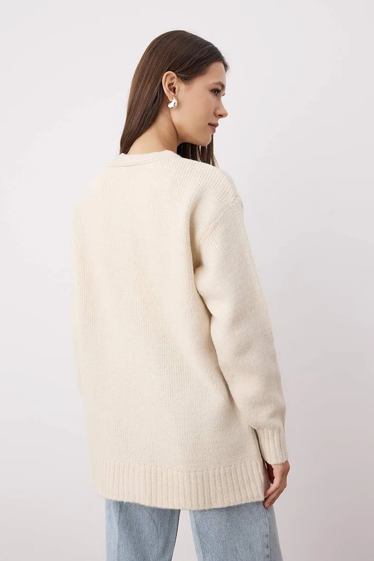 Stone Plain Double Plain Knitwear - 3