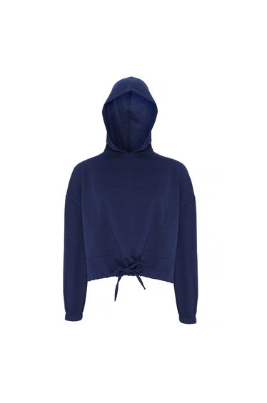 TriDri Womens/Ladies Cropped Oversize Hoodie - Navy