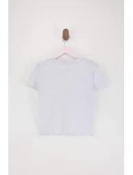 Gray Printed Knitted T-Shirt - 3