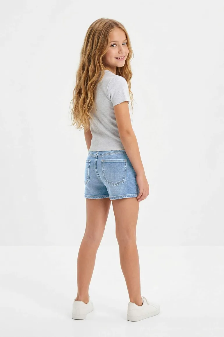 Gray Printed Knitted T-Shirt - 5