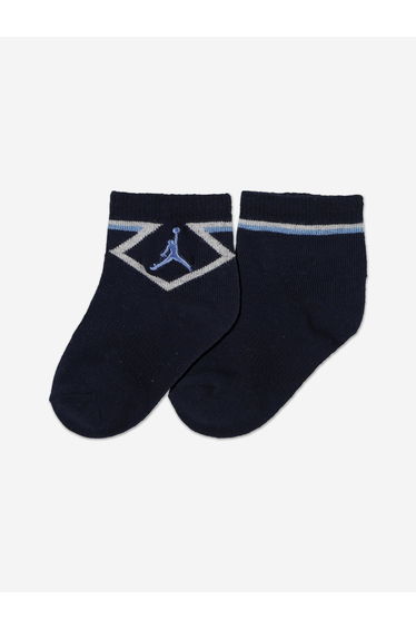 Jordan Baby Boys Todd 3 Pack Ankle Socks Set in Blue