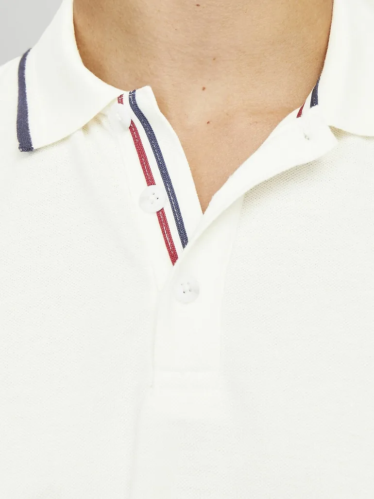 Slim Fit Polo Shirt with Short Sleeves - 4