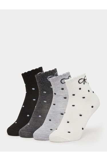 Set of 4 - Ribbon Socks