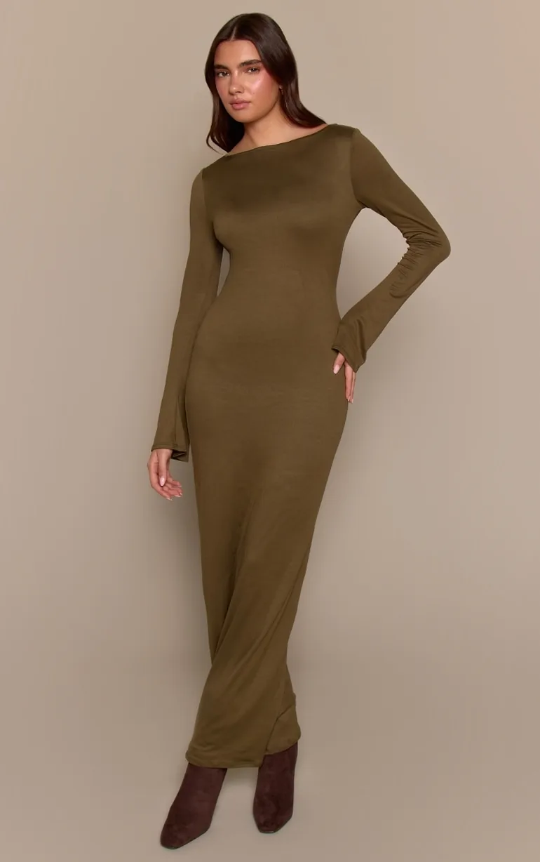 chinese dress ladies Malena Dress Pale Khaki – TOVE Studio main image 1
