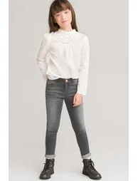 Embroidered Dotted Cotton Blouse