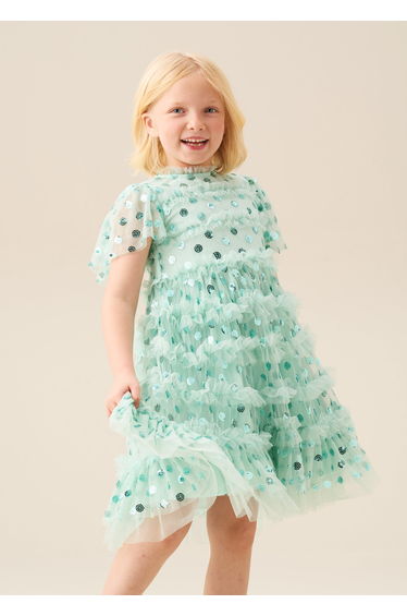 Bea Mesh Frill Dress