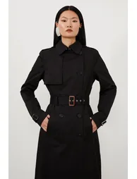 Tailored Classic Belted Trench Coat - 2