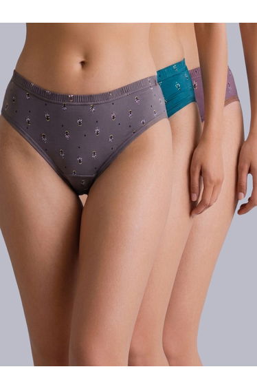 Pack of 3 - Cotton Full Coverage Hipster Briefs