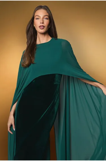 فستان كاب مخمل