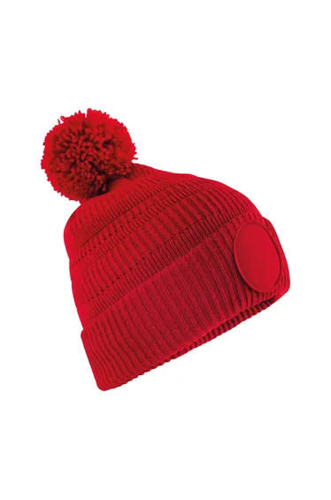 Beechfield Patch Beanie - Classic Red