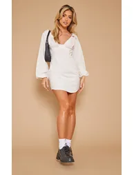 Stone Linen Look Underwired Shirt Dress - 2
