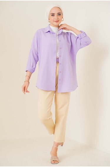 Oversize Basic Shirt - Lilac