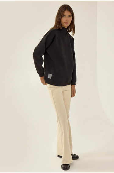 Relaxed Fit Half Turtleneck Sweatshirt