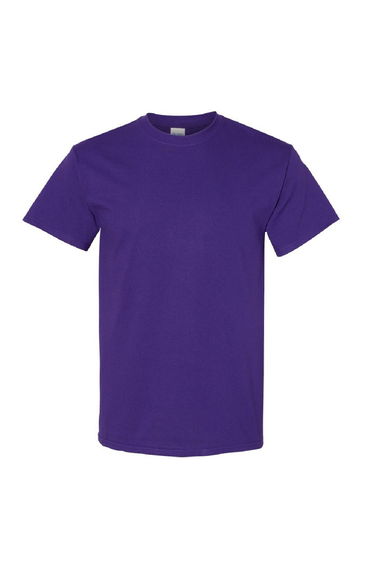 Gildan Mens Heavy Cotton Short Sleeve T-Shirt - Purple