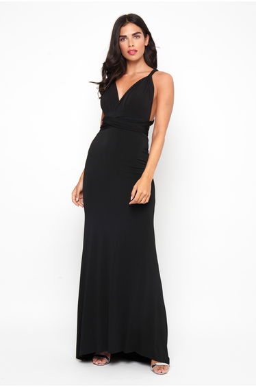 TFNC Multi Way Black Maxi Dress