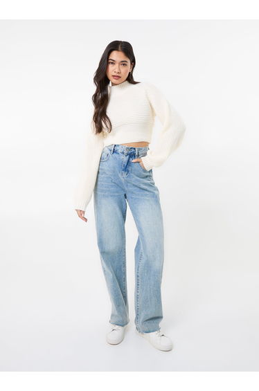 High Neck Knitted Jumper