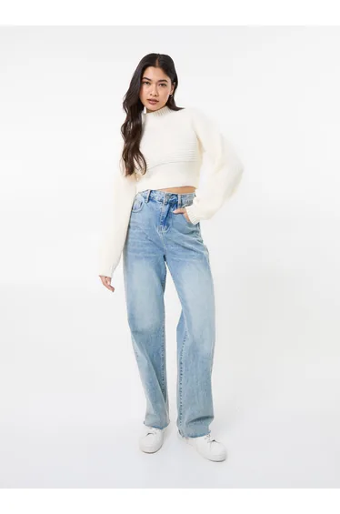 High Neck Knitted Jumper