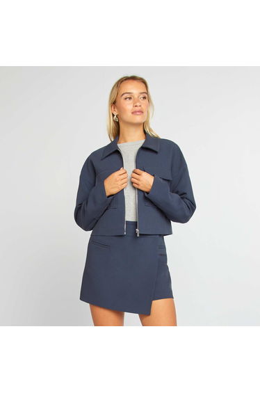 Short plain skort BLUE