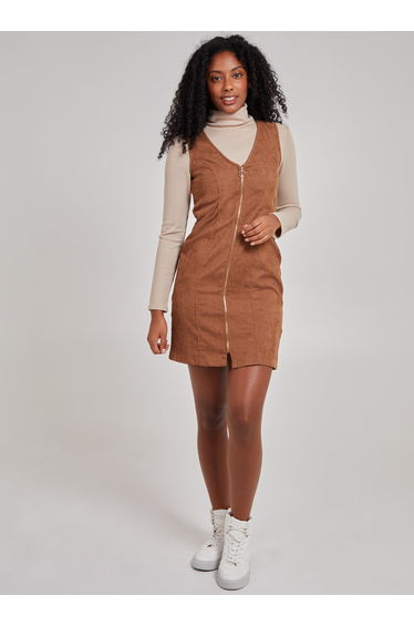 Zip Through Cord Dress