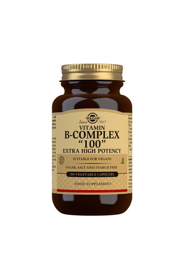 Solgar Vitamin B-Complex "100" Extra High Potency Vegetable Capsules -