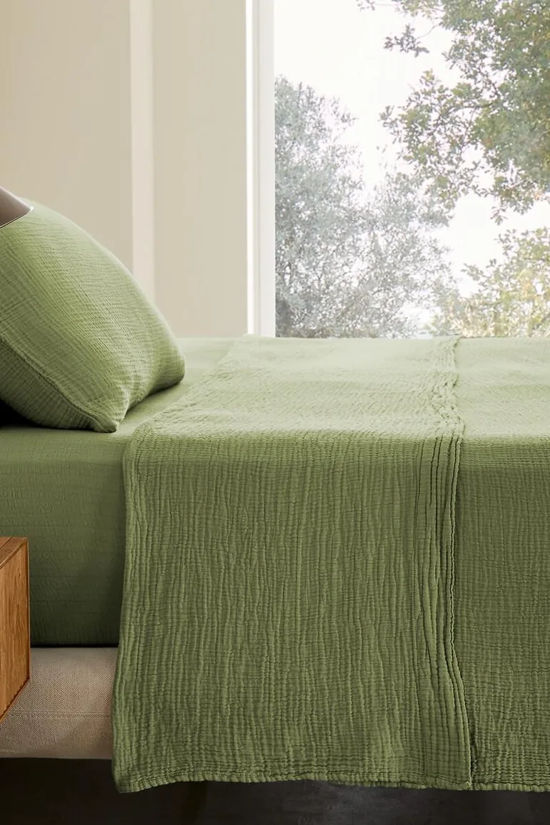 شرشف سرير قطن موسلين