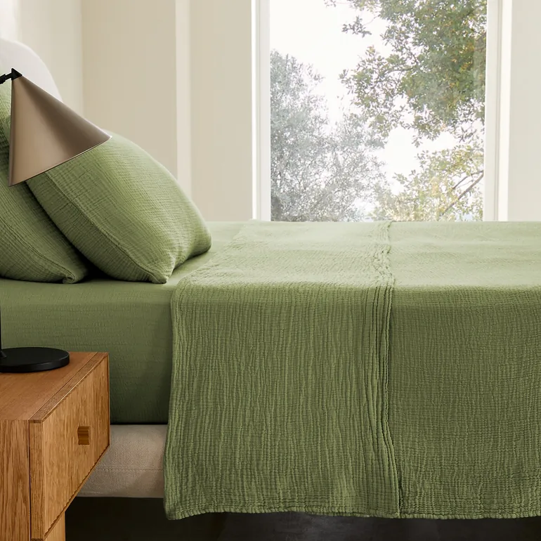 شرشف سرير قطن موسلين - 1