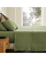 شرشف سرير قطن موسلين - 1