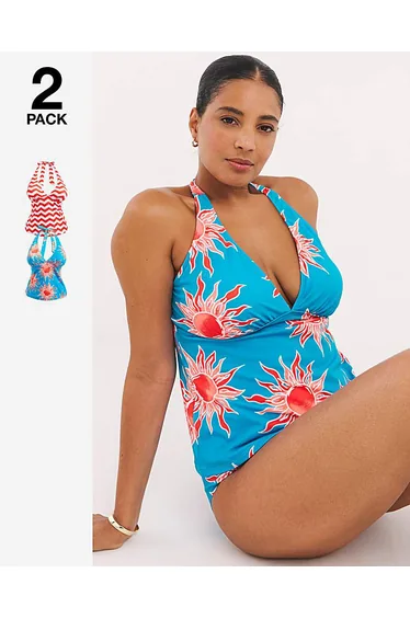 2 Pack Tankini Tops