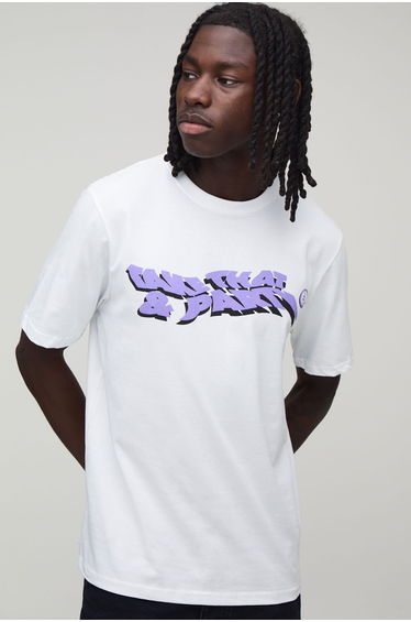 Regular Take That License Print T-shirt - white