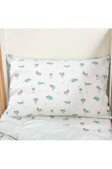 Savane Child's Pillowcase in Organic Cotton with Animal Print