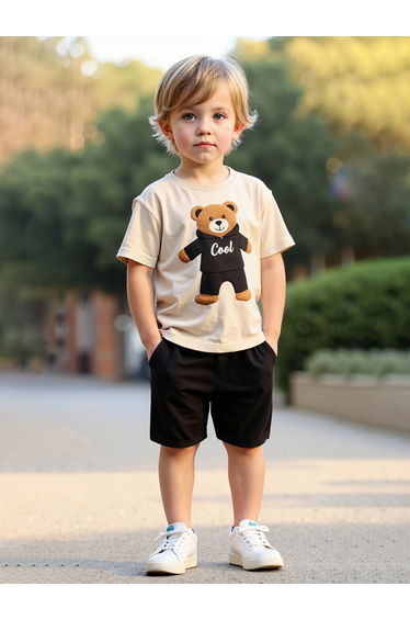 Boys Graphic T-Short and Shorts Set