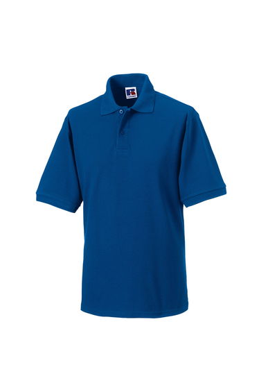 Russell Mens Polycotton Pique Hardwearing Polo Shirt - Bright Royal Blue