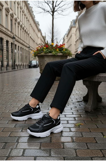 Black-White-Y Women's Sneaker