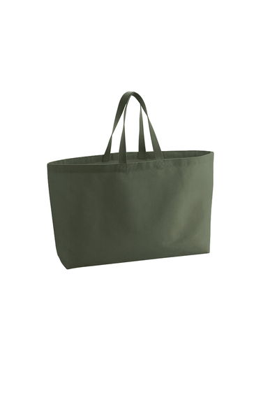 Westford Mill Canvas Oversized Tote Bag - Olive Green