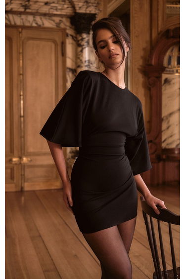 PLT Label Black Super Stretch Bodycon Dress