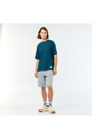 5-pocket denim shorts GREEN
