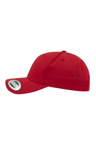 Yupoong Flexfit 6-panel Baseball Cap With Buckle - Red