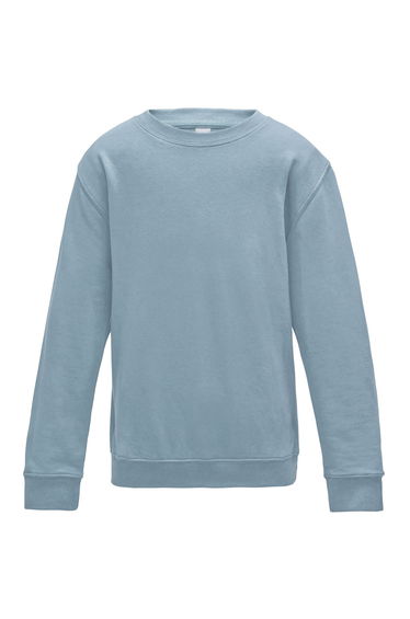 AWDis Just Hoods Childrens/Kids Plain Crew Neck Sweatshirt - Sky Blue