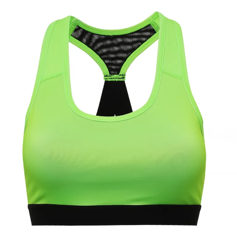 TriDri Womens/Ladies Performance Sports Bra (Medium Impact) - Lightning Green - 1