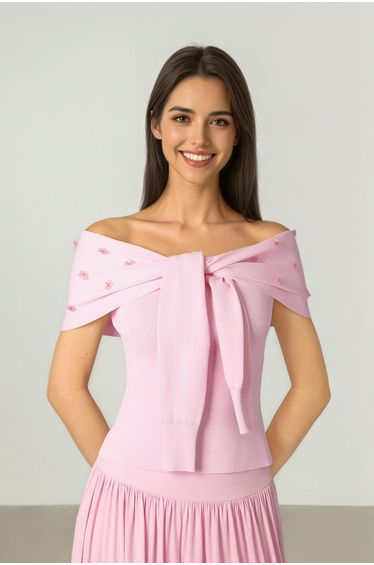 Pink Knit Top