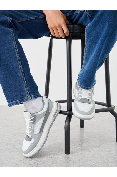 Breathable Lace Up Air Max Sole Chunky Sneakers