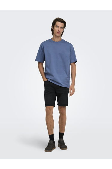 Organic Cotton T-Shirt in Loose Fit with Crew Neck