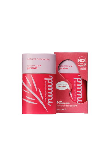 Nuud Natural Rosemary x Geranium Stick Vegan Deodorant