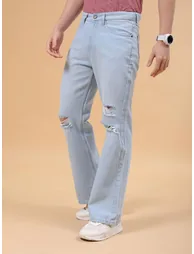 Men Bootcut Loose Fit Solid Jeans - 2
