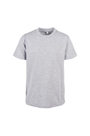 Build Your Brand Childrens/Kids Basic Organic T-Shirt - Heather Grey