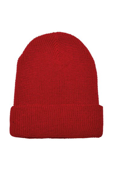 Flexfit Unisex Adult Knitted Waffle Beanie - Red
