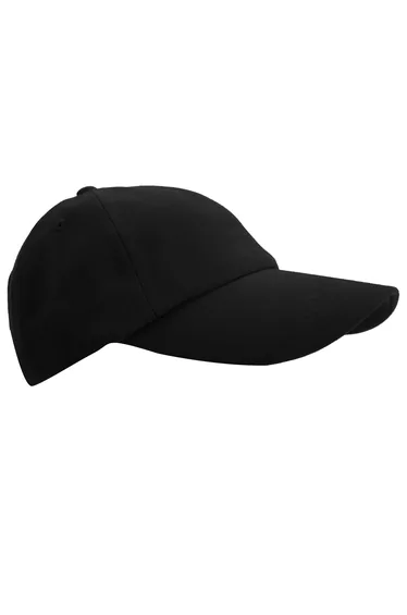 Result Unisex Low Profile Heavy Brushed Cotton Baseball Cap (Pack of 2) - Black